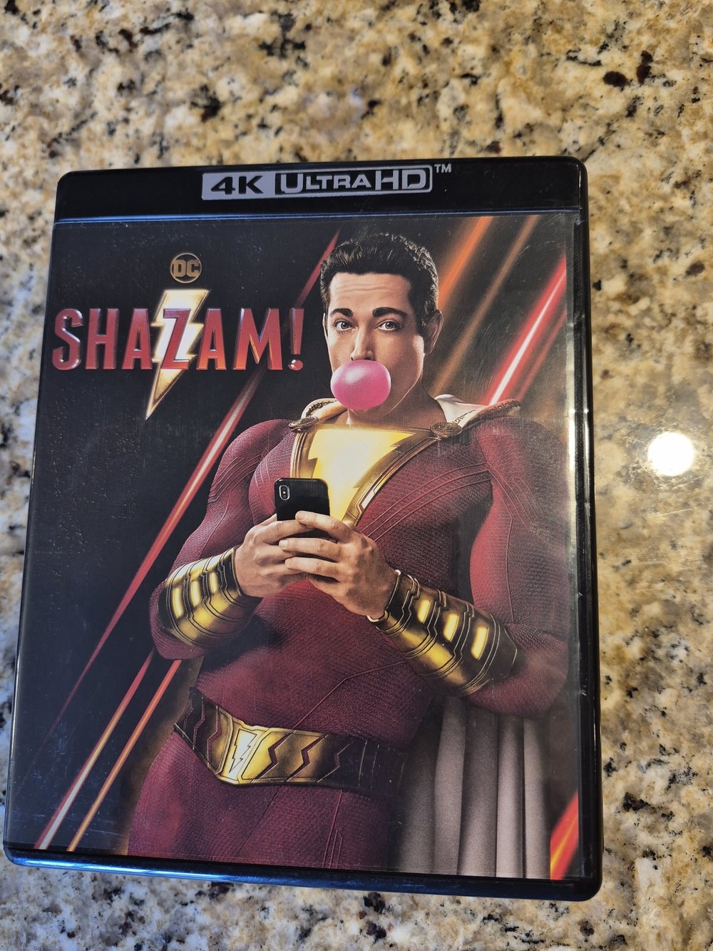 Shazam! 4K Ultra HD Blu-ray - Red & Gold Cover